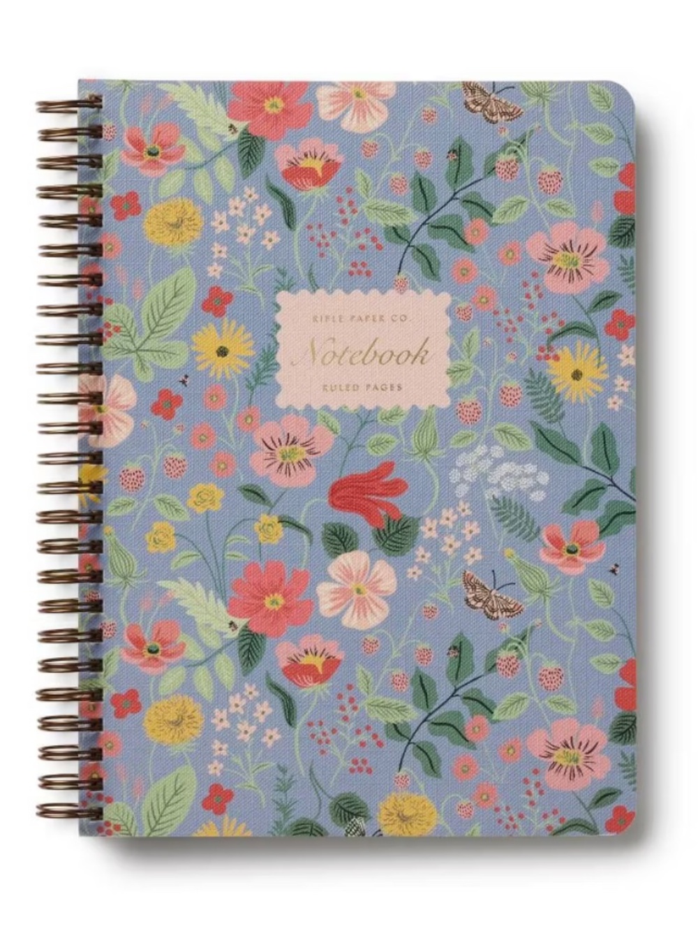 Rifle Paper Co. Strawberry Fields Spiral Notebook